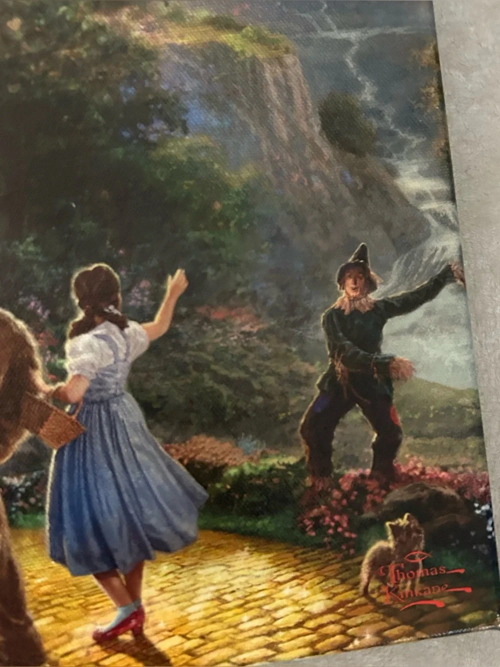 Thomas Kinkade Dorothy Discovers 14 x 14 Canvas Wrap Wall Hanging Art *READ*